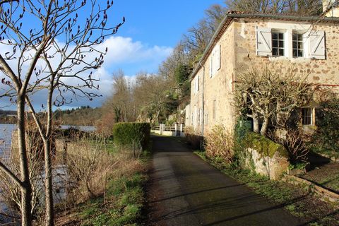 With a stunning riverside plot, beside rocky hillsides, this three-bedroom stone house has lovely uninterrupted views on three sides of the Vienne river and its valley, and a large raised terrace for dining. From the terrace, you enter the main room ...