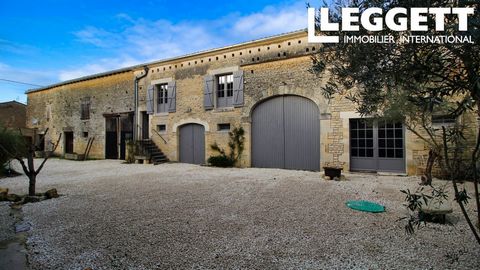 A09649 - Stunning property, renovated with style in a beautiful location. The current habitable surface of the main house is 75m2. The gite is about 50m2. If the garages with the large wooden gates on the right are included, the habitable surface of ...