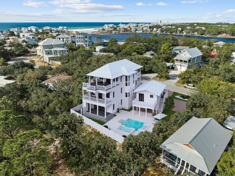 Perfectly positioned in Seagrove Beach, this compelling new construction opportunity sprawls along 75' of Tresca Lake frontage framed by the picturesque landscape and idyllic Gulf views. Designed by the acclaimed Gregory D Jazayeri, the floor-plan en...