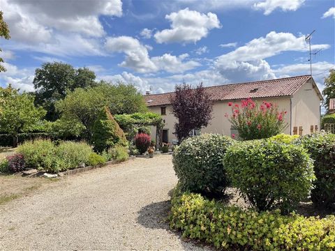 #EXCLUSIVE TO BEAUX VILLAGES! Hidden away from sight down its own tree lined drive and renovated by French artisans is this lovely character farmhouse, nestled close to the Gartempe river. On the ground floor a small entrance, galley kitchen, dining ...
