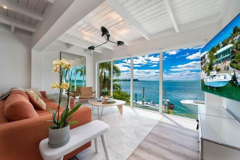 Endless Ocean Views at this turn-key modern retreat, in sought-after Summerland Cove Isle! This bright and airy, concrete construction home boasts impact doors and windows and an open concept floor plan ideal for entertaining. The well-appointed Chef...