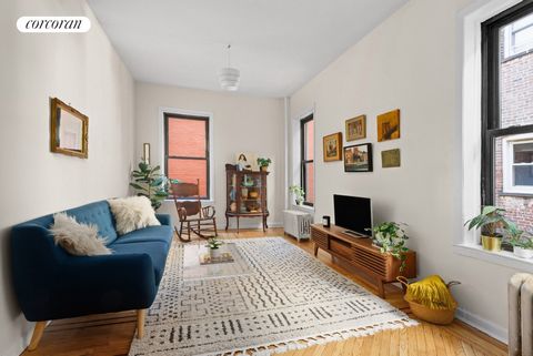 Ideally situated across the street from Prospect Park, apartment 2C is a 2 bedroom, 1 bath apartment located in a friendly pre-war co-op. This second floor corner unit is diamond in the rough, waiting for the perfect buyer to help it shine! Upon ente...