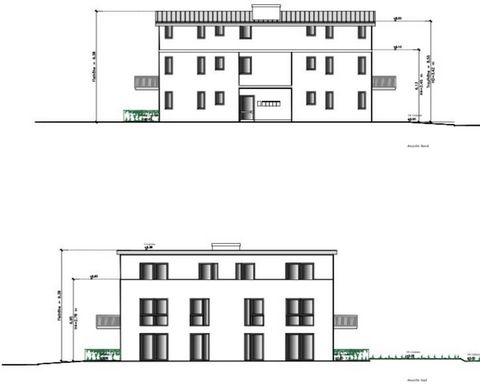 Fastigheten har ett bra läge i Norderstedt/Garstedt! Bygglov för ett flerbostadshus med fem lägenheter har redan erhållits. Boytan är 481,69 m2. Beräkning av area: Lägenhet på bottenvåning nummer 1: 3-rumslägenhet + terrass: 89,78 m2 Lägenhet på bott...