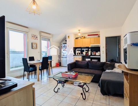 Appartement T2, balcon, résidence & parking sécurisés