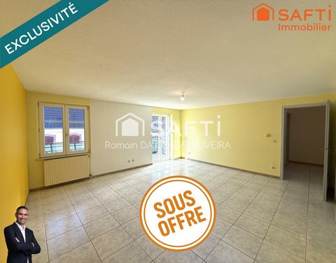 Superbe appartement de 3 pièces disposant d'un balcon, d'une cave, d'une place de stationnement privée et d'un garage !