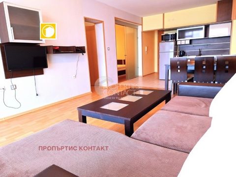 Reference number: 13733. We offer for sale a two-bedroom apartment in the complex Marina Holiday in the town of Pomorie. The apartment has an area of 89 sq.m, located on the 5th floor with a pleasant view of the garden. It consists of a corridor, a l...