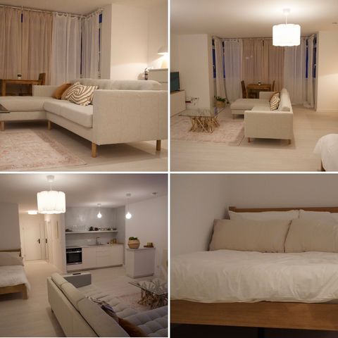 Our stylish studio has everything for a nice stay in Augsburg. On about 44 m² you will find two comfortable bed, smart TV The Frame with Apple TV, private and super fast wifi. The apartment has a fully equipped kitchen with dining table. The bathroom...