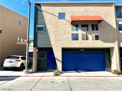 Welcome to 239 Tower Street, a contemporary townhome located in the heart of downtown and minutes from the world famous Fremont Street Experience! This 3 story townhome is located on a premium end lot with just one adjoining neighbor. Upon entering, ...