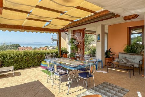 Villa Arancio, built in 2015, is arranged on two floors for a total of 322 sqm, in addition to a basement of 213 sqm. On the ground floor there is a large living/dining room, an open kitchen, a room used as a kitchen/pantry/laundry room, corridor/hal...