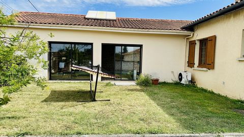 This atypical property in a quiet area with private enclosed garden and garage is just 5 minutes' drive from the shops and Bergerac airport. It comprises a living/dining room, kitchen, utility room, 3 bedrooms, 2 of which have doors to the outside, b...