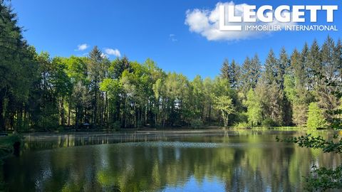 A20879SGE24 - Beautiful, peaceful location and complete privacy! The property consists of 3 stocked fishing lakes, a luxury fisherman's cabin and a roulotte. Situated in the heart of the Regional Natural Park in the North of the Dordogne near to the ...