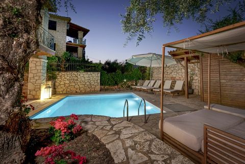 Stone villa in Zakynthos island. This impressive villa of 200 sq.m., in the beautiful Akrotiri, has 3 levels and consists of 4 bedrooms, two of which are master, 4 bathrooms and a wc. Designed with excellent aesthetics and attention to detail, it exu...