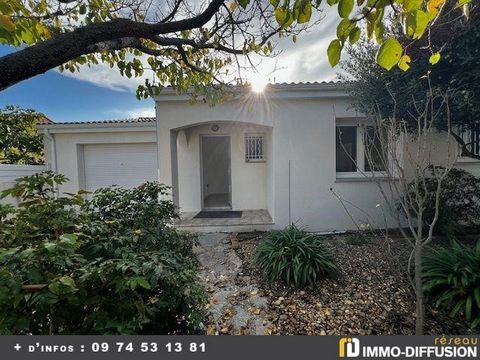 Fiche N°Id-LGB156988 : Marseillan, Etang de thau sector, Single storey villa with garden of about 97 m2 including 4 room(s) including 3 bedroom(s) + Land of 370 m2 - Construction 1996 - Ancillary equipment: garden - borehole - garage - double glazing...