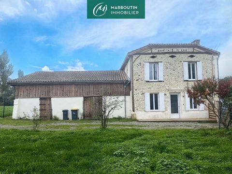 Entre Marmande et Casteljaloux, venez découvrir en campagne dans un cadre agréable cette maison en pierre en partie rénovée sur 111 m2/h comprenant : une pièce à vivre avec insert de 40m2, 3 chambres, une salle d'eau, WC séparé, cellier, un garage de...