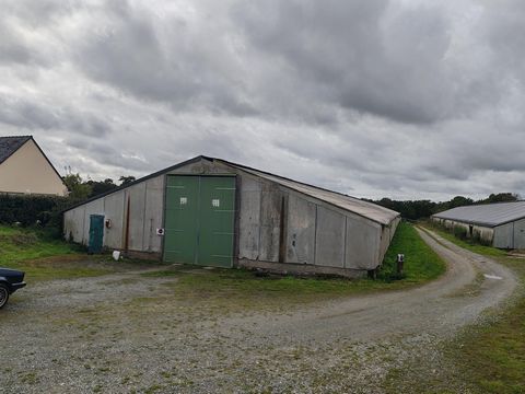 Bains sur Oust, sur l'axe Rennes-Redon, à vendre 3 anciens grands bâtiments agricoles pour stockage de 1000 m², 1400 et 1500m² avec un contrat de location de toiture pour panneaux photovoltaïques et le tout sur un foncier de 12 000m². Idéal pour arti...