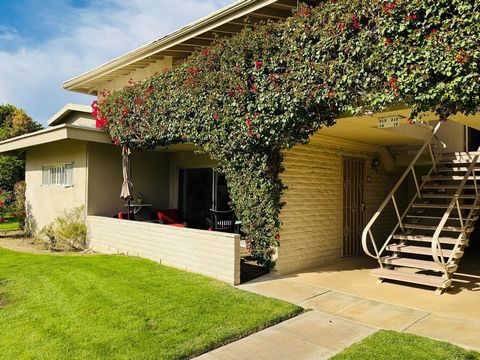 Rarely available desirable ground floor unit boasts 2 patios, 2 bedrooms and 2 baths! Located in one of the premier locations within Desert Braemar with no views of cars or roadways. Bright and sunny this home has been lovingly maintained and is an u...