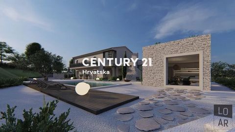 This beautiful, modern villa is located not far from the town of Vižinada, in a quiet neighbourhood, in a position that gives it an indescribable view of the valley of the river Mirna, the surrounding towns, villages and olive groves located on the h...