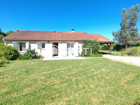 Plain pied à la campagne, jardin, 3 chambres