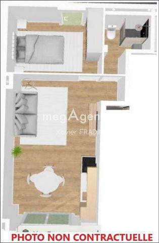 Plateau viabilisé de 38 m², avec stationnement et extérieur.