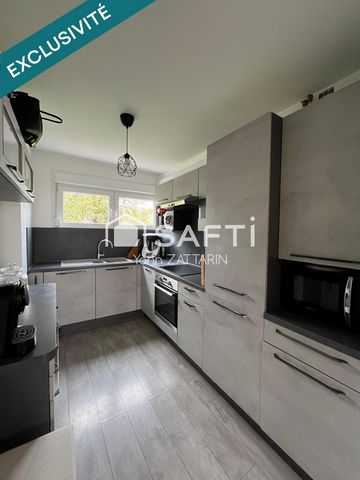 Appartement F3 avec terrasse, cave et garage
