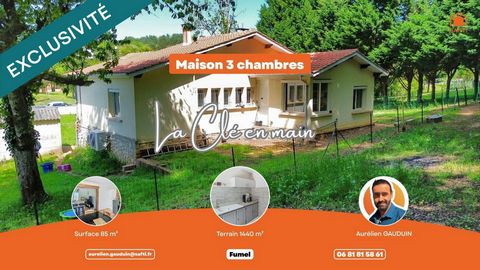 Maison de 85 m² rénovée, fonctionnelle et économe en énergie sur 1 440 m² de terrain