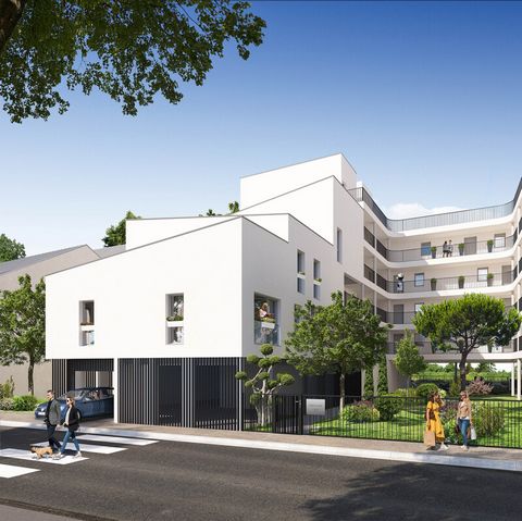 Dpt Loire Atlantique (44), à vendre NANTES appartement T3 situé au dernier étage de 62,16 m² habitable - Loggia - Parkings souterrain