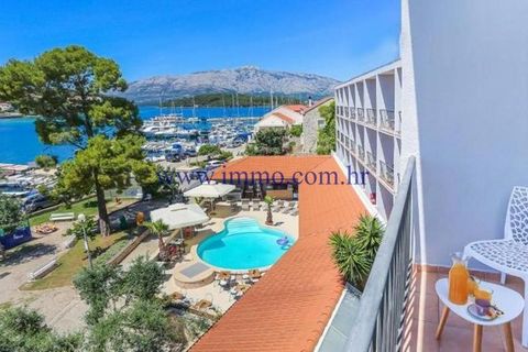 EXCELLENT OPPORTUNITY! For sale is a hotel situated in picturesque costal town on south side of korčula island. It's located on ideal place, in first row to sea which provides beautiful panoramic views to sea and surroundings. Hotel is categorized wi...