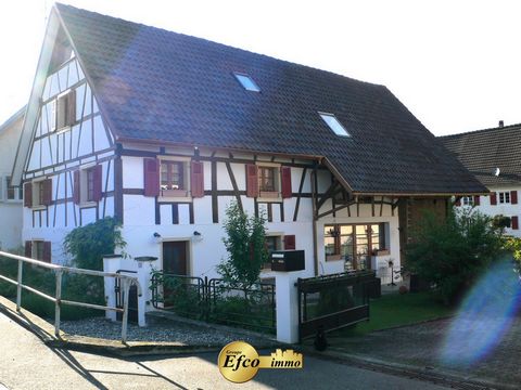 A Hagenthal le haut dans un quartier calme venez découvrir cette belle maison alsacienne entièrement rénovée datant de 1890, qui comprend: une entrée, une cuisine équipée, un beau salon séjour avec un poêle à bois donnant sur une terrasse d'été, 3 be...
