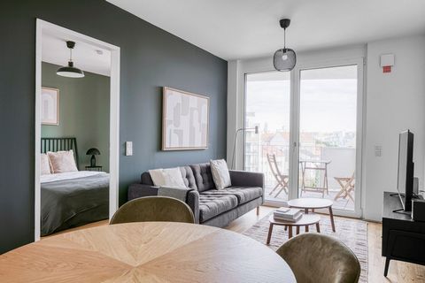 For stays longer than 1 month, we offer custom pricing. Please reach out for an exact quote! Feel at home wherever you choose to live with us. You’ll love this bright 22nd district - Donaustadt furnished one-bedroom apartment with its modern decor, f...