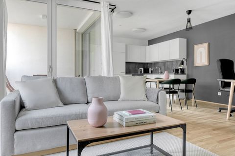 For stays longer than 1 month, we offer custom pricing. Please reach out for an exact quote! Discover the best of Vienna, with this modern apartment in a great location. It’ll be easy to simply show up and start living in this fashionably furnished a...