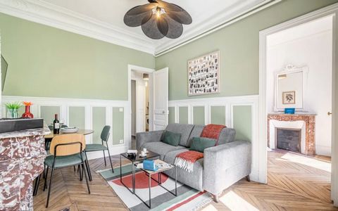 Located in a historic building, this spacious apartment combines elegance and whimsy. Our local interior designer has preserved many features of the original building, such as marble fireplaces and sweeping floor-length windows, while adding a few co...