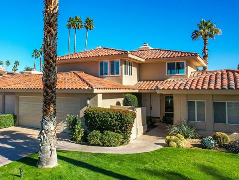 The BEST value in Lake Mirage Racquet Club, 2,444 square feet of living space at $277.82/sq ft. Remote worker's desert paradise, full time, or seasonal getaway! Imagine sitting in your own cozy office with a fireplace and wet bar, while overlooking t...