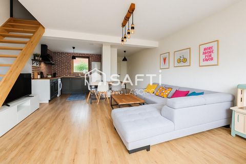 Duplex T3 71 m² avec jardin, terrasse bois et garage