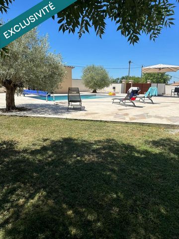 Maison de 125 m2 de plain pied avec piscine et pool house