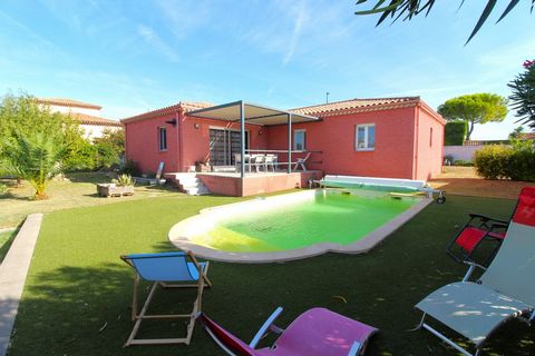 Superbe Villa Plain-Pied 114 m²  4 Chambres, Jardin Méditerranéen, Psicine, Garage & Calme Absolu  Roujan, 385.000 