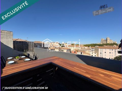 Appartement centre, T3 45m2 terrasse tropézienne