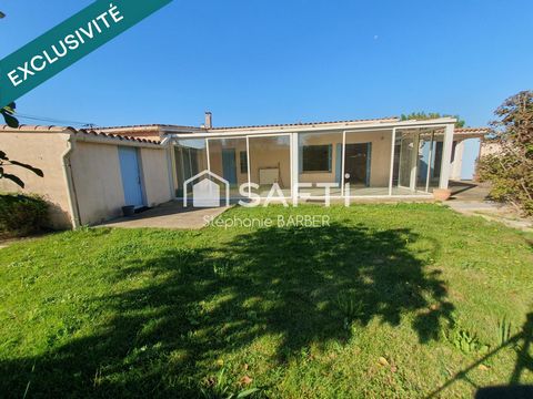 maison plain-pied - 3 chambres - véranda - jardin