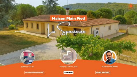 Maison de plain-pied 120 m² avec grand terrain arboré – 5 min de Fumel, aucun travaux