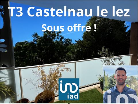 iad France - Adrien Navarro vous propose: Sous-offre ! Appartement T3 – Dernier étage avec terrasse sans vis-à-vis – Castelnau-le-Lez Situé dans une résidence récente (2016) du quartier prisé de l’Aube Rouge, cet appartement 3 pièces de plus de 67 m²...
