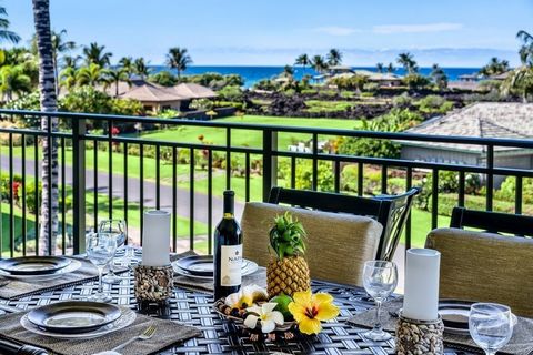 Welcome to the gated, upscale community of Kolea in Waikoloa Beach Resort. With ocean views and proximity to all that Waikoloa Beach Resort has to offer, Kolea is the premier location in the area! Villa 2F is a professionally decorated and designed p...