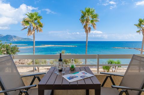 Welcome to this wonderful apartment, for 4 guests, in front of the paradisiacal beach of Cala Bona. The views of the paradisiacal beach of Cala Bona and the mountains are, of course, the perfect companions for delicious breakfast on the terrace. From...