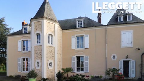 A18898ELE72 - Château renovado con buen gusto, que combina muchas características originales con el confort moderno. De tamaño manejable, con 6 dormitorios, se encuentra en 1,5 hectáreas de jardines con vistas al campo circundante. Las dependencias i...