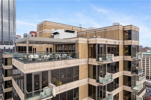VIEW VIRTUAL TOUR LINK FOR GUIDED/VIRTUAL SHOWING. Welcome to the spectacular 151 First Side Penthouse - this residence is undoubtedly one of the best pieces of real estate as far as PGH city condos go. This is the only riverfront Penthouse w/a priva...