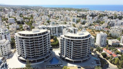 Appartements Vue Mer Dans une Résidence Privée à Chypre du Nord Girne Les appartements sont situés dans un emplacement impressionnant à distance de marche de la mer et des commodités quotidiennes à Girne, Chypre du Nord. Girne est une ville en dévelo...