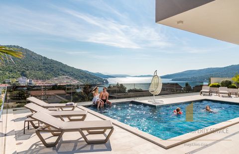 Luxury resort located 150 m from the sea and a beautiful pebble beach, only 10 minutes drive from the UNESCO city of Trogir and 400 m from the ACI marina Agana. The bay itself is quiet and peaceful because it is quite secluded and protected from stro...