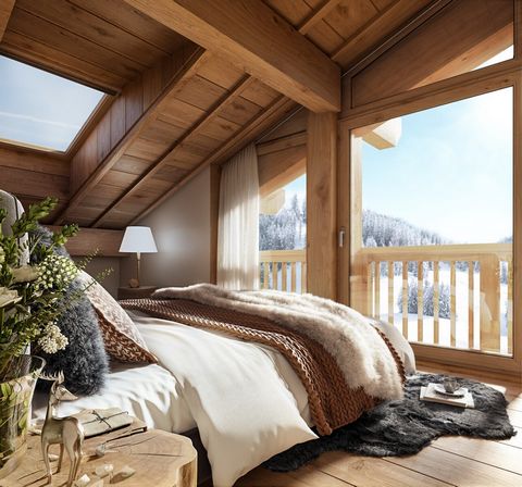 Inspired by the mountain farms of Haute-Savoie, discover the new Lumina program at the entrance to the village of Les Gets. Built on 4 levels, this human-sized residence is composed of 26 apartments ranging from 2 to 4 rooms. Each apartment is a coco...
