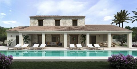 Een project in rustieke stijl op het platteland van Moraira / Teulada. Deze Mediterrane stijl villa zal worden gebouwd over 3 verdiepingen die worden verbonden door een interne trap. De hoofdverdieping heeft een ruime open-plan woon-eetkamer-keuken, ...