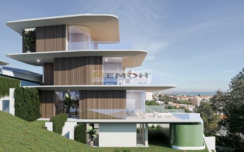 Luxe villa te koop in Jardins da Parede Buitengewone en unieke luxe villa, met verbluffende hedendaagse architectuur met panoramisch uitzicht op zee op alle verdiepingen over de baai van Cascais, in een project om de bouw te starten. Om maximale func...