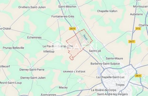 Terrain à bâtir plat et clôturé sur 3 cotés