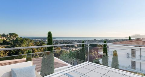 Cannes 4 pièces Luxe avec vue mer a vendre dernier etage